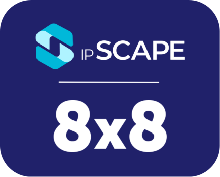 ipscape and 8x8 logo