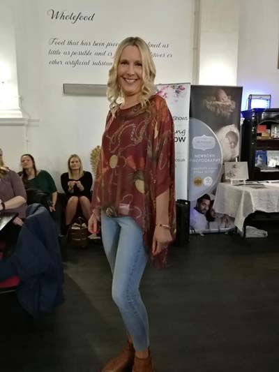 Susie Wardell at fashion show